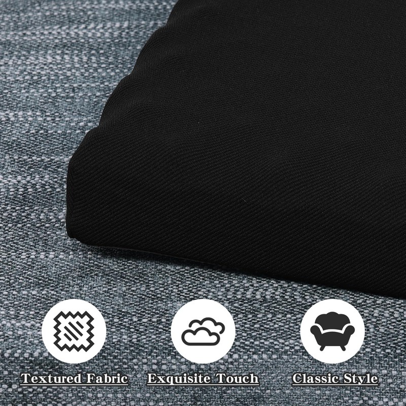 baibu 12 Inch Non Slip Stool Cushion Square, Soft Bar