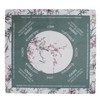 Keptwell Mahjong Game Mat with Drawstring Pouch, Pink Dragon Cherry