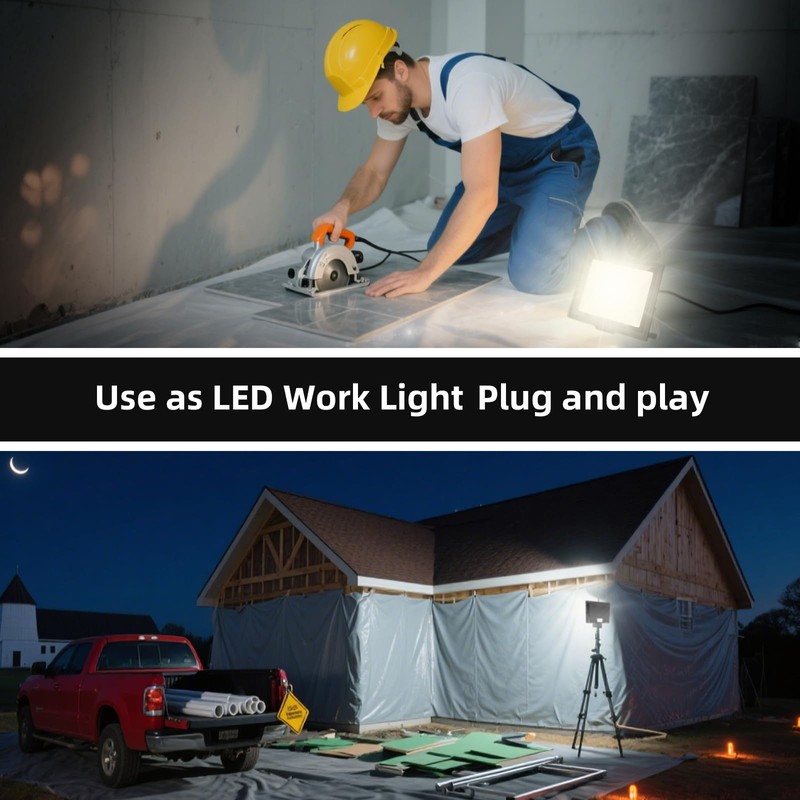 2 Pack 250W LED Flood Lights Outdoor, Super Bright Exterior