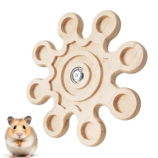 XURJUMI Chew Toy for Chinchillas, Made of Wood, 16 cm