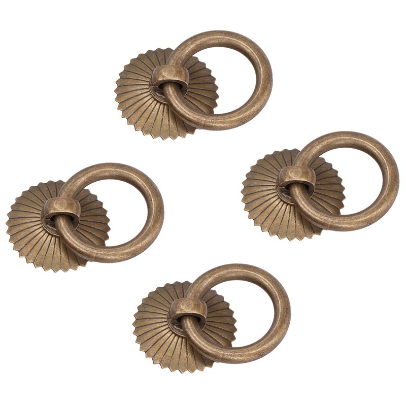 10Pcs Drawer Handles Premium Brass Durable Rustproof Vintage Style Antique