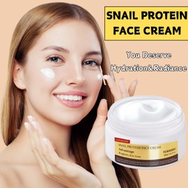 Snail Face Cream, Moisturiser Face Women, Face Cream for Dry Skin, Face Care to Brighten Skin Tone, Face Moisturizer for Women&Men, Suitable for All Skin, Daily Skincare