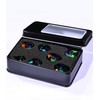SIQUK 7 Pieces Liquid Core Dice Luminous Dice Glow Dice