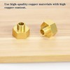 nutmanel 3/8 to 3/4 Inch Brass Reducer Extension with Sealing