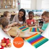 7.8in Big Size P0pp Math Toys , Rainbow Square Fidget