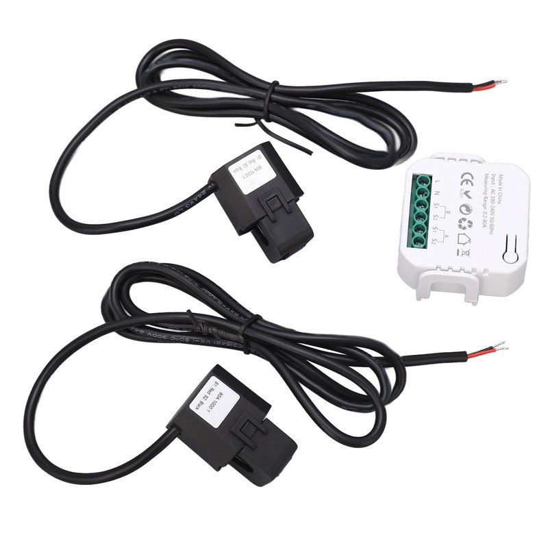 WiFi Smart Energy Monitor Single Phase Clamp Electricity Meter 100‑240V