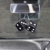 XtremeAuto Black Fuzzy Dice, Air Freshener