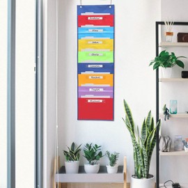 Operitacx Desk Supplies Organisers Wall Storage Organiser Hanging Files Office Storage Bag Polyester Material
