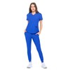Natural Uniforms Ultra Stretch Womens Jogger Scrub Set (True Royal