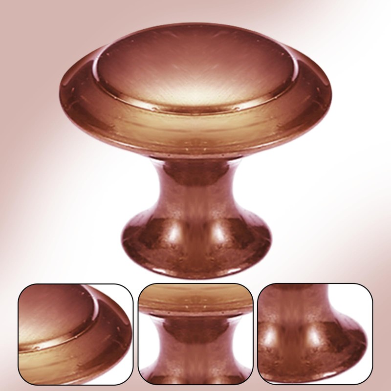 12 PCS Cupboard Door Knobs with Screws Mushroom Shaped Handle