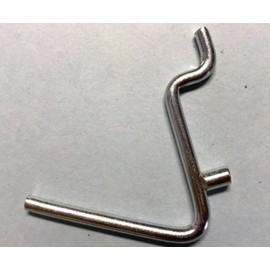 ProCraft Brand (100 Pack) Angle 1 1/2" Metal Peg Garage Hanger Hooks. 1/8 to 1/4 Inch Pegboard