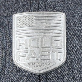 Hold Fast Kerusso Metal Badge, Dark Grey One Size Fits Most Cotton/Polyester Baseball Hat Cap for Outdoor Activities