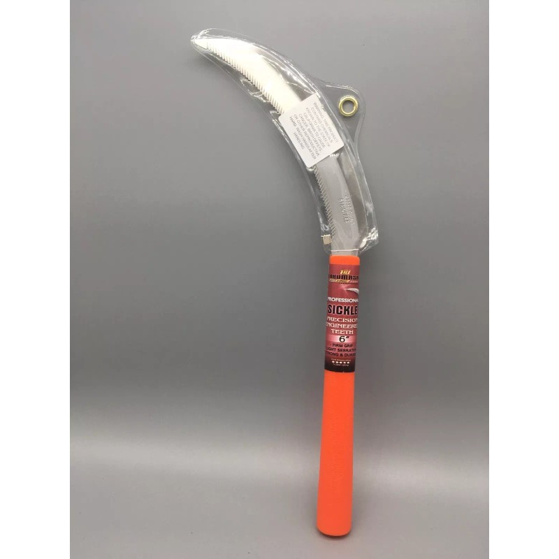 Takumashii 6” Pro Sickle Saw Tooth, Garden Weeder, Serrated Garden