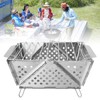 Foldable Portable Charcoal BBQ Grill Stainless Steel Folding Barbecue Grill