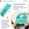 BUSY BABY - Silicone Baby Bib & Bungees, 1-Stop-Drop Travel