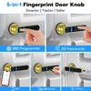 Smart Fingerprint Door Knob Lock with Display Screen, Fingerprint Biometric