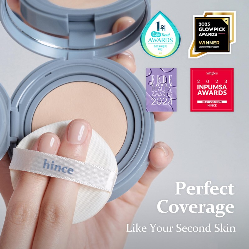HINCE Second Skin Mesh Matte Cushion - 12g, Natural Coverage,