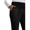 BARCO One 5206 5 Pocket Knit Waist Cargo Pant (Black,