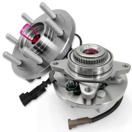 Pair 515169 4WD Front Wheel Bearing Hub Assembly Compatible with Ford F-150 2015 2016 2017 (2.7L 3.5L 5L Engines), 4x4 Hub Bearing Kit for Ford F-150 2015-2017, 6 Lug Bolts w/ABS