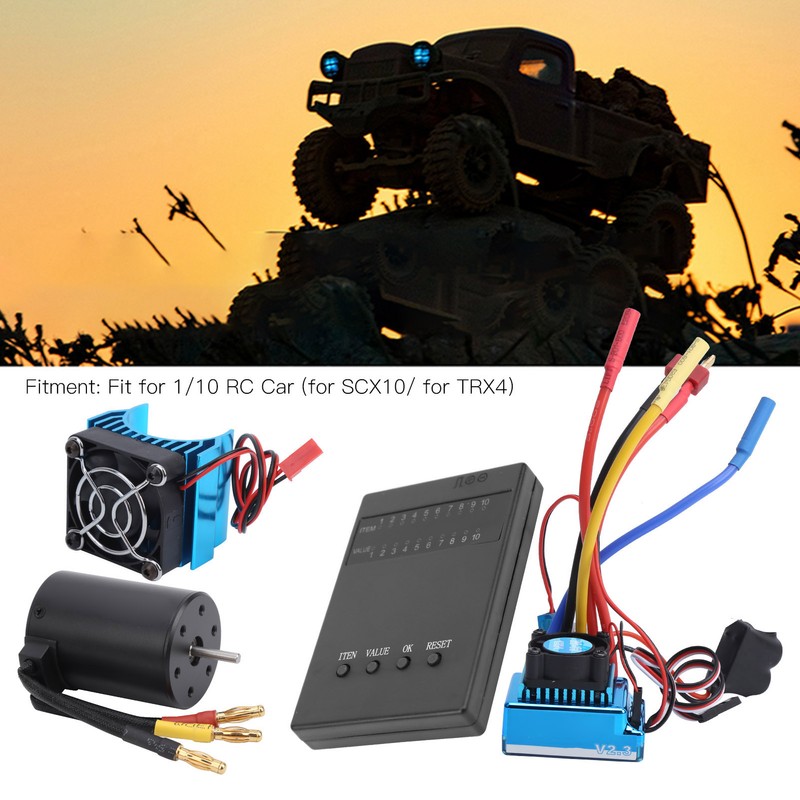 3650 Motor 2300KV+ 120A Brushless ESC + Program Card +