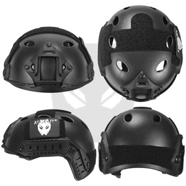 ATAIRSOFT PJ Type Tactical Paintball Airsoft Fast Helmet Black