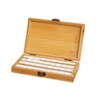 Harilla Portable Empty Bamboo, Durable Palette, Wooden Gouache with Lid,