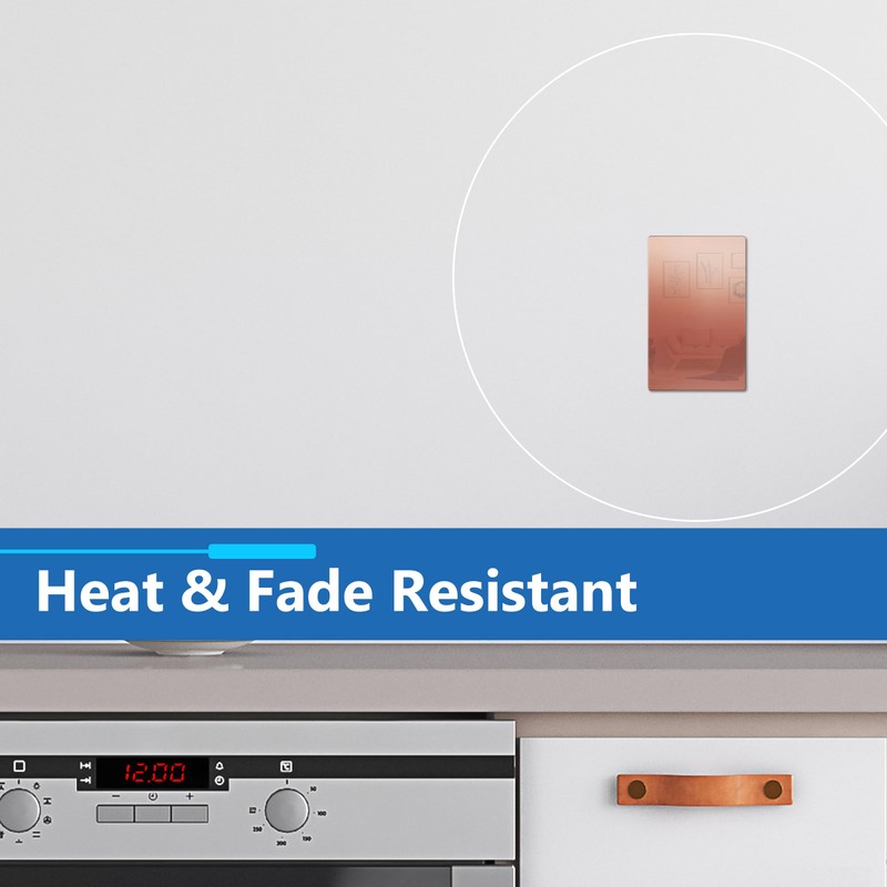 LIDER Screwless Wall Plate, Blank Device Metal Cover Mid-Size, Wall
