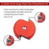 DEEFIINE Double Inserts PVC Pipe Reamer Kit, 7pcs Plastic Fitting