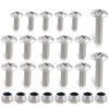 MOTOALL 25 Piece Fender Bolts Screws Nut Mount Kit Plastics
