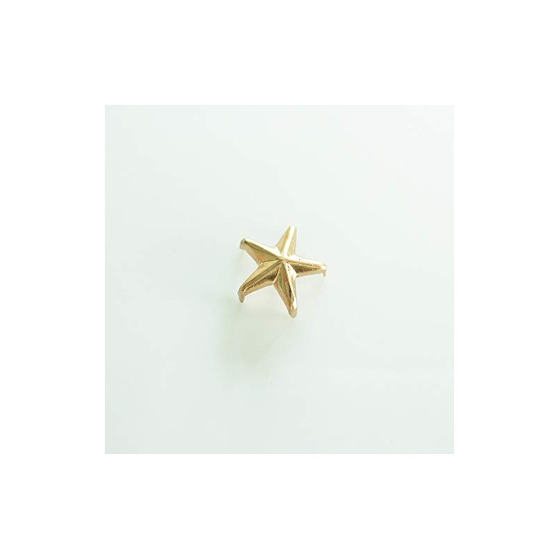 50 Pcs DIY Metal Star Studs Claw Nailhead Punk Rivets(10MM,