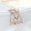 Aloha Moni Cubic Zirconia Multi-Line Cross Braided Design One Size