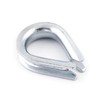 20 pc/s steel wire rope thimble 6mm galvanised DIN 6899B