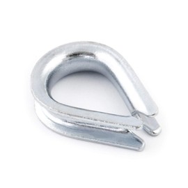 20 pc/s steel wire rope thimble 6mm galvanised DIN 6899B