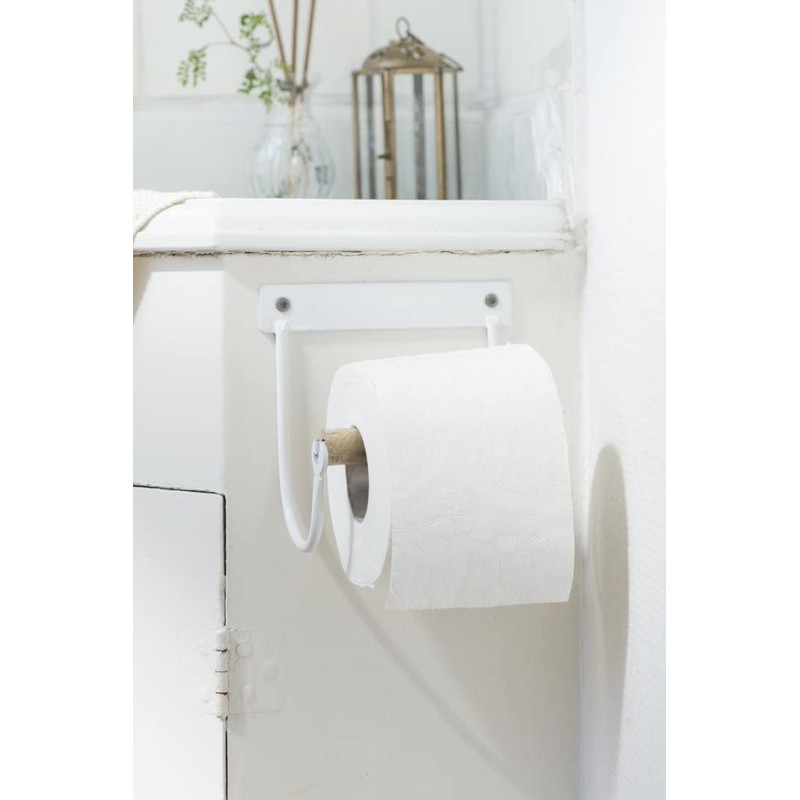 Toilet Roll Holder with Wooden Roll