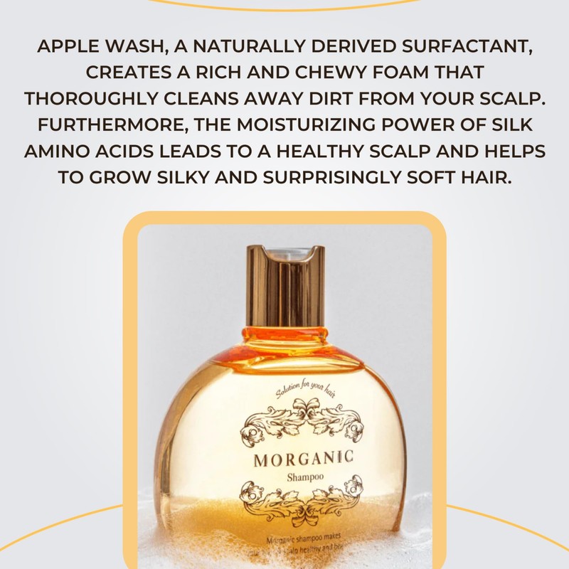 CHETNA Morganic Shampoo, 10.1 fl oz (300 ml), Weak Acid