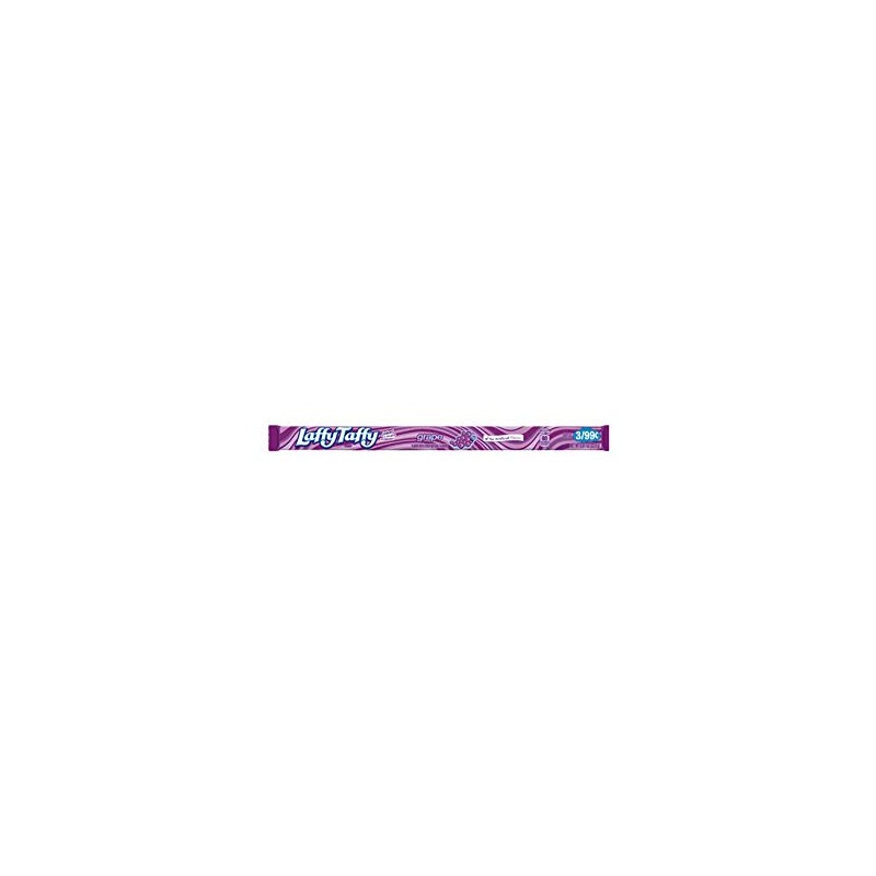 Laffy Taffy Candy Ropes - Grape: 24-Piece Box