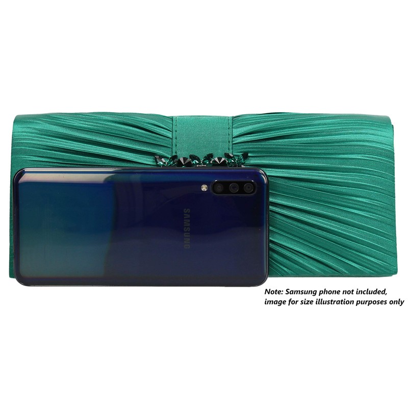 SwankySwans Women's Chloe Clutch Bag, Green