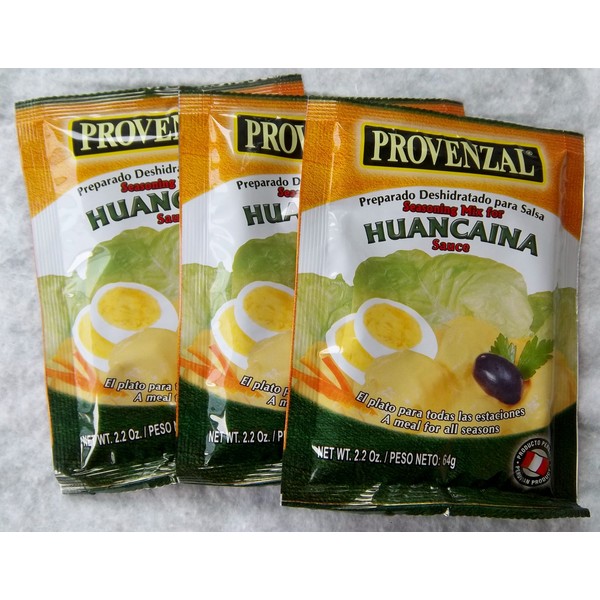 3 Packs of Provenzal Salsa a La Huancaina Sauce Mix 2.2 Oz.