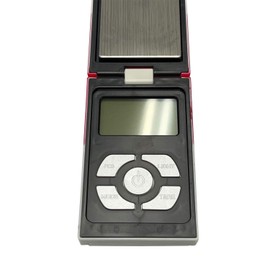 Trimming Shop Digitale Taschenwaage 500 x 0,1 g, tragbare kompakte elektronische Waage, Mini-Waage mit hinterleuchtetem LCD-Display zum Wiegen von Schmuck, Gold, Edelsteinen, Küchenkräutern