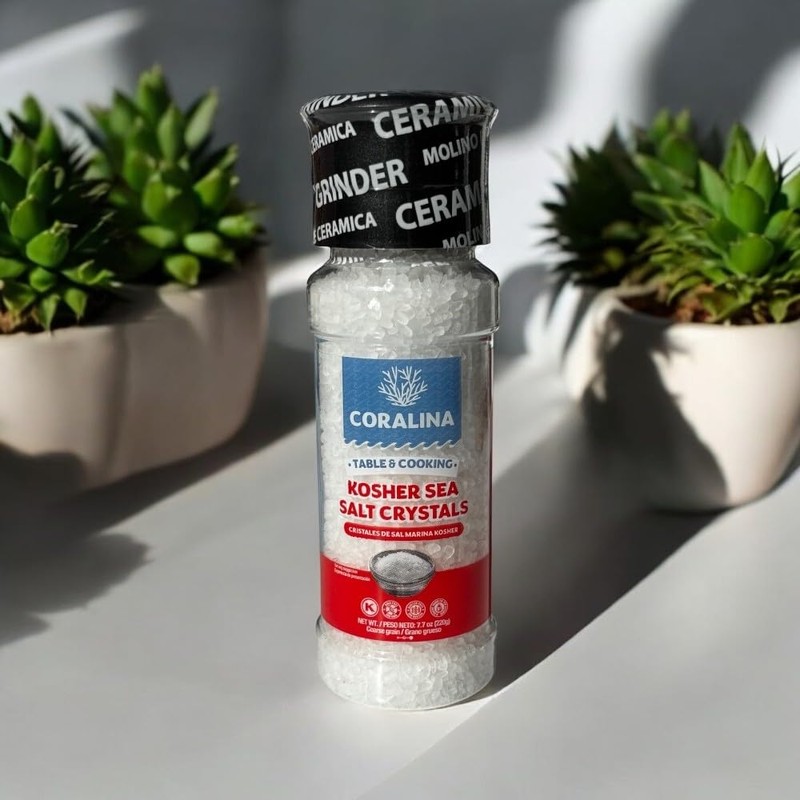 Coralina Kosher Sea Salt – Pure Evaporated Seawater, Kosher Certified.