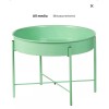 IKEA KULTURSKOG Light Green Indoor Plant Stand Diameter: 22 ¾