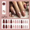 Heart Press on Nails Medium False Nails Love Heart Design