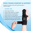 joingood Pinky Finger Support Brace, Adjustable with Removable Supports, for