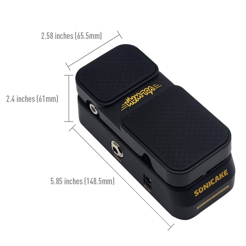 SONICAKE Mini Active Wah Volume Effect Guitar Pedal 2 in