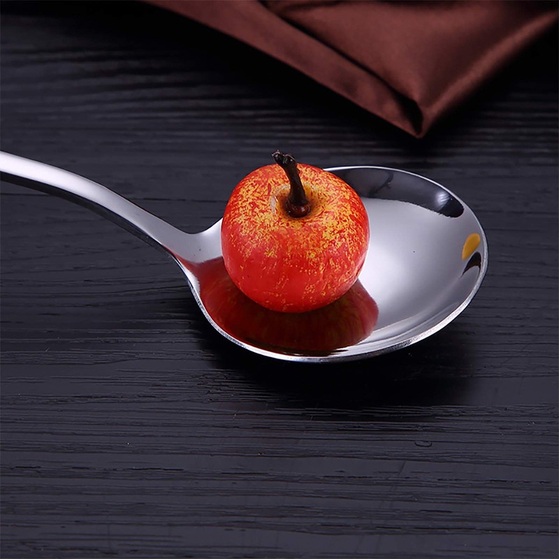 VANRA 6-Piece Dinner Spoons Set Soup Spoons Heavy Duty Stainless