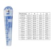 Tebbomp Plastic Feeler Gauge 0.05-1mm Thickness Measuring Tools 13 in