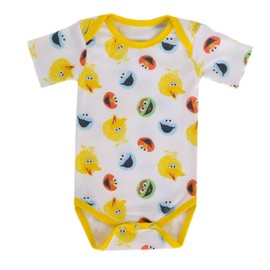 Copper Pearl Short Sleeve Bodysuit, Sesame Scribbles, 3-6 Months