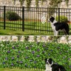 Expandable Privacy Screen with Artificial Flower for Balcony Patio Fence