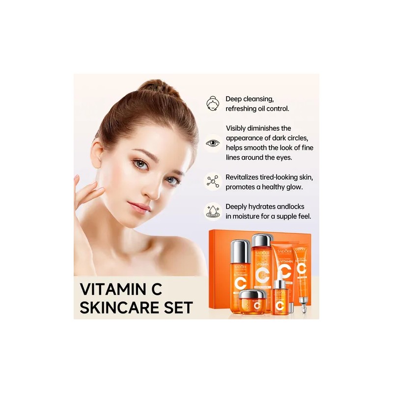 Skincare Set Uztuzt Hydrating W Vitamin C Niacinamide 6-p