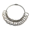 Very Large Jailers Heavy Duty Nickel Plated Split Rings 125mm